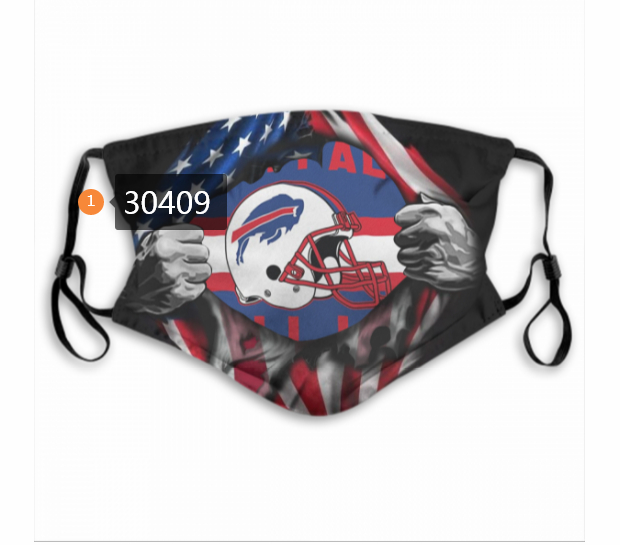 Buffalo Bills Team Face Mask Cover with Earloop 30409