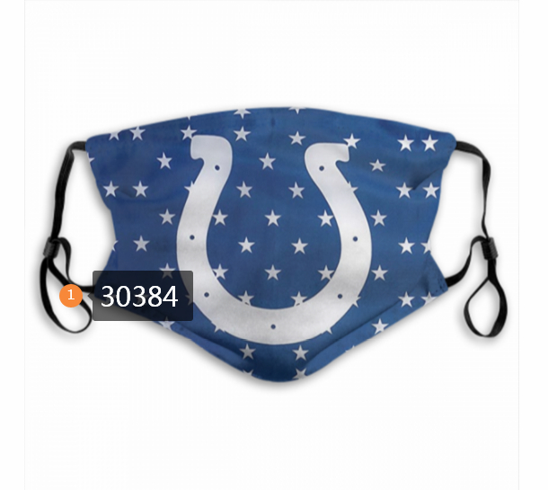 Indianapolis Colts Team Face Mask Cover with Earloop 30384