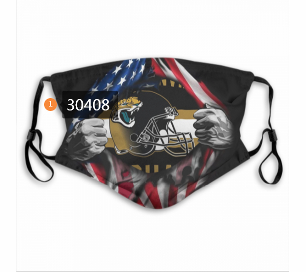 Jacksonville Jaguars Team Face Mask Cover with Earloop 30408