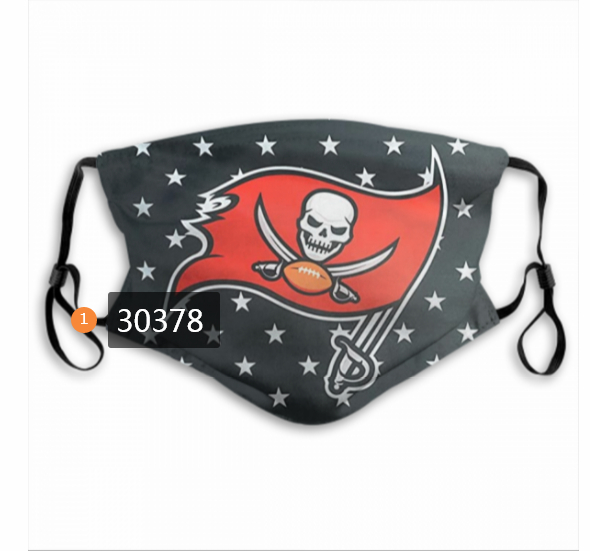 Tampa Bay Buccaneers Team Face Mask Cover with Earloop 30378