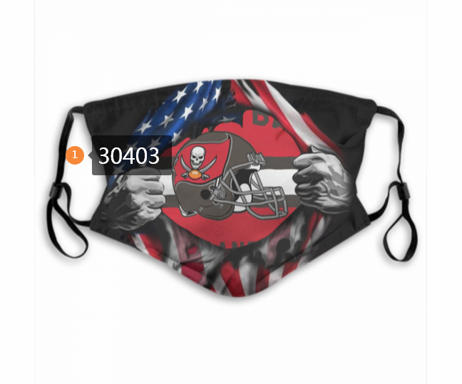 Tampa Bay Buccaneers Team Face Mask Cover with Earloop 30403