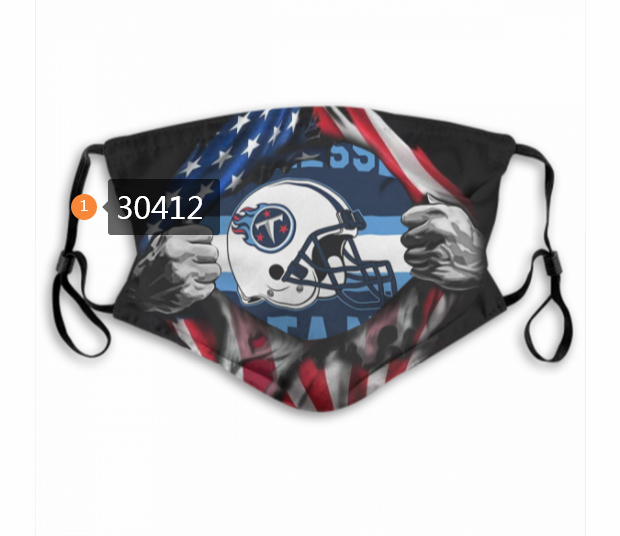 Tennessee Titans Team Face Mask Cover with Earloop 30412