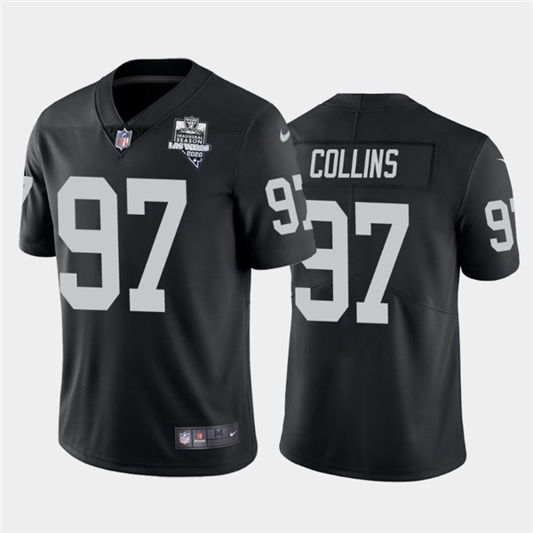 Nike Raiders 97 Maliek Collins Black 2020 Inaugural Season Vapor Untouchable Limited Jersey - Click Image to Close