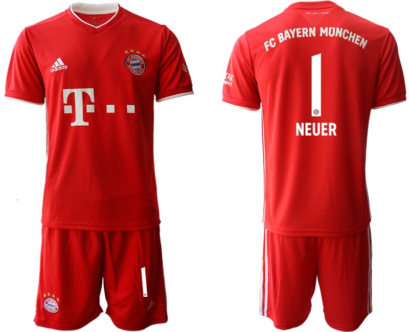 2020-21 Bayern Munich 1 NEUER Home Soccer Jersey