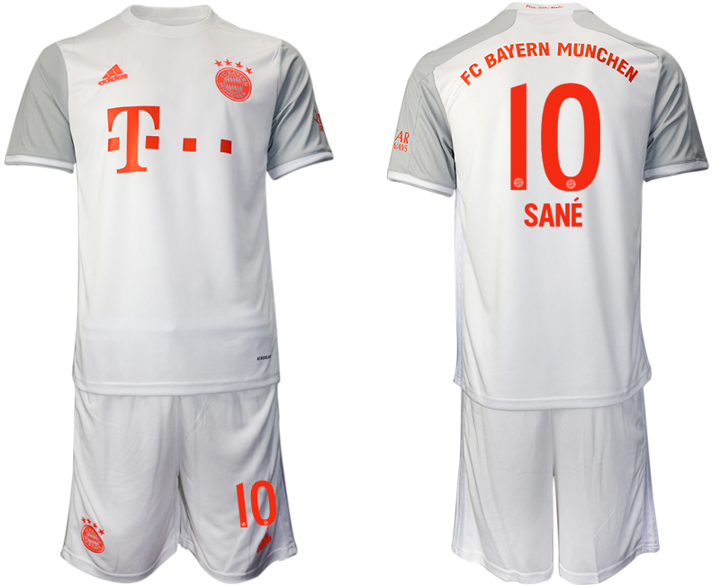 2020-21 Bayern Munich 10 SANE Away Soccer Jersey
