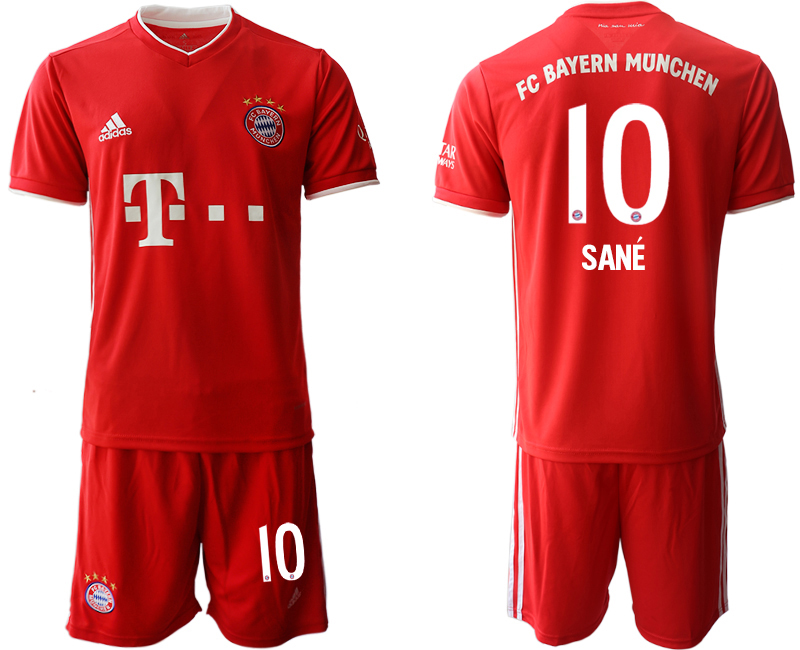 2020-21 Bayern Munich 10 SANE Home Soccer Jersey