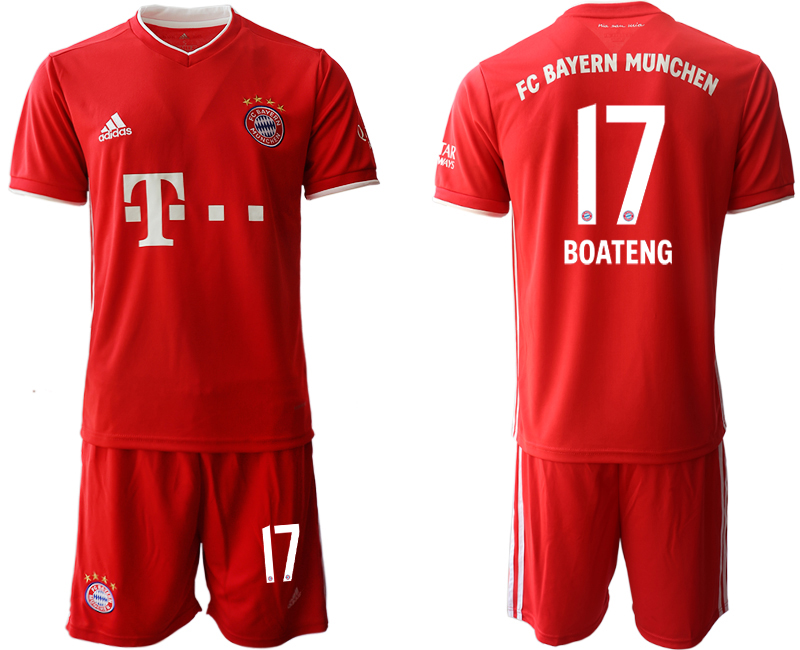 2020-21 Bayern Munich 17 BOATENG Home Soccer Jersey