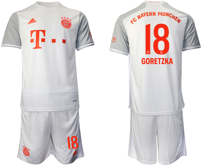 2020-21 Bayern Munich 18 GORETZKA Away Soccer Jersey