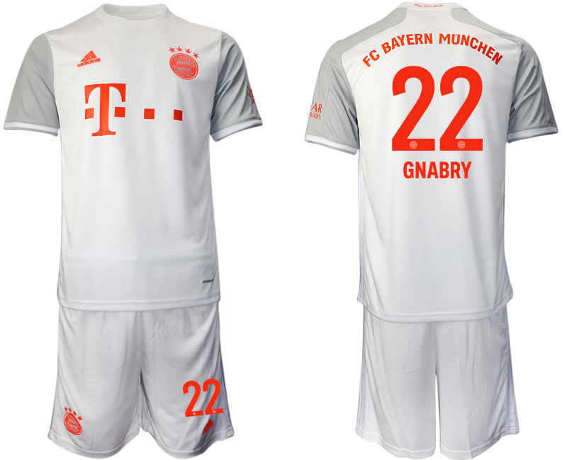 2020-21 Bayern Munich 22 GNABRY Away Soccer Jersey