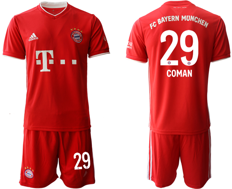 2020-21 Bayern Munich 29 COMAN Home Soccer Jersey