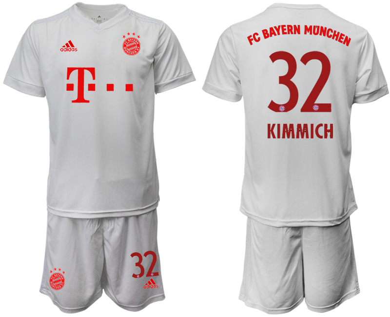 2020-21 Bayern Munich 33 KIMMICH Away White Soccer Jersey