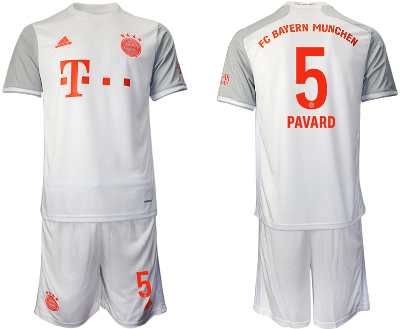 2020-21 Bayern Munich 5 PAVARD Away Soccer Jersey