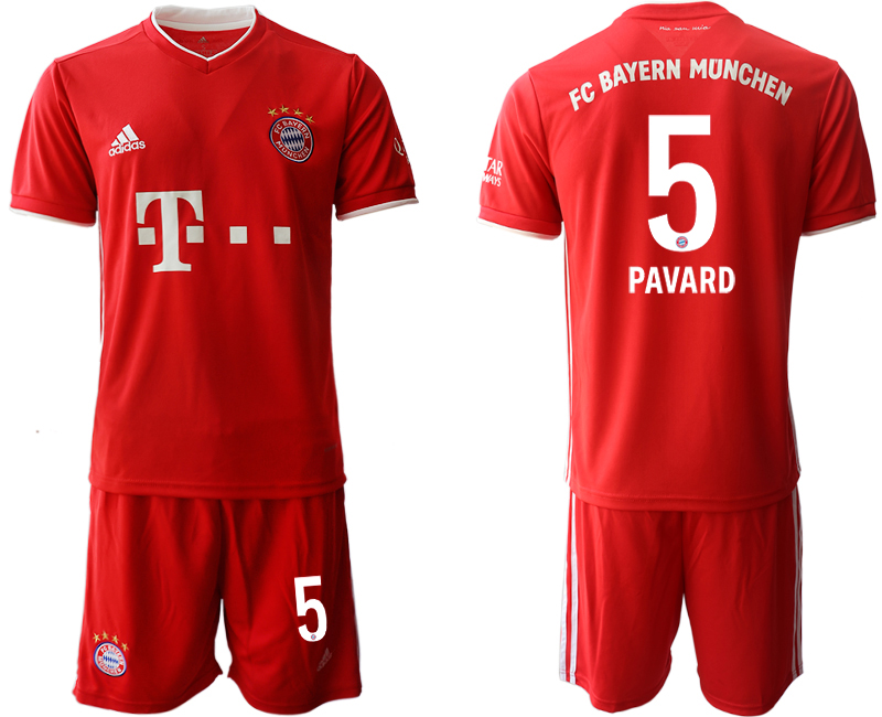 2020-21 Bayern Munich 5 PAVARD Home Soccer Jersey