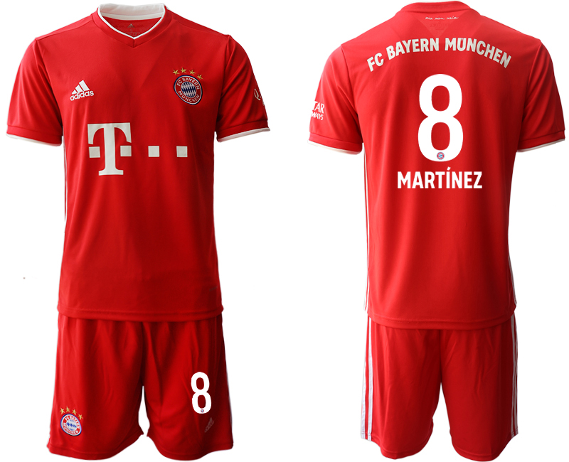 2020-21 Bayern Munich 8 MARTINEZ Home Soccer Jersey