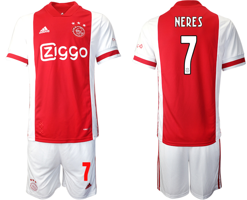 2020-21 AFC Ajax 7 NERES Home Soccer Jersey - Click Image to Close