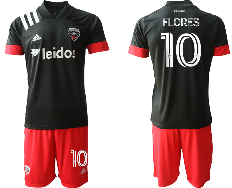 2020-21 D.C. United 10 FLORES Home Soccer Jersey