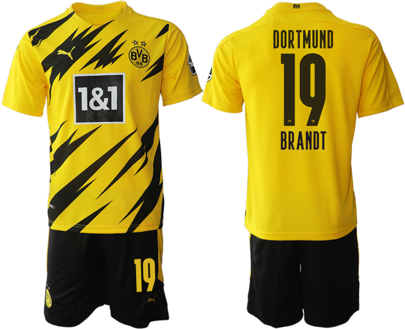 2020-21 Dortmund 19 BRANDT Home Soccer Jersey