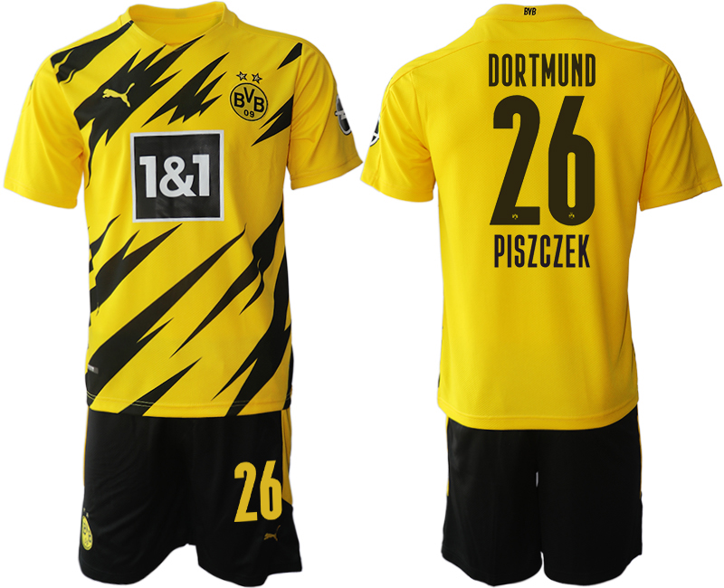 2020-21 Dortmund 26 PISZCZEK Home Soccer Jersey