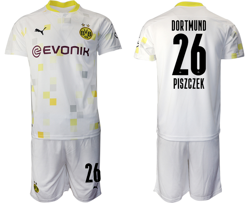 2020-21 Dortmund 26 PISZCZEK Third Away Soccer Jersey