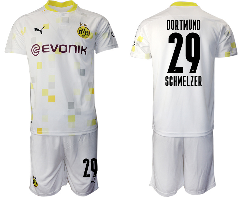 2020-21 Dortmund 29 SCHMELZER Third Away Soccer Jersey
