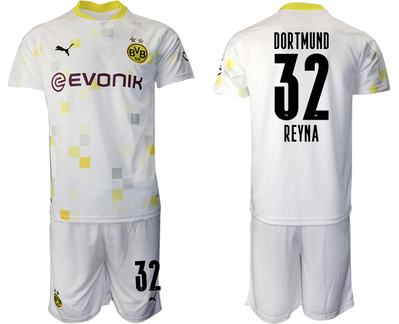2020-21 Dortmund 32 REYNA Third Away Soccer Jersey
