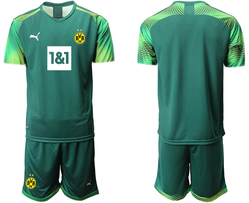 2020-21 Dortmund Dark Green Goalkeeper Soccer Jersey
