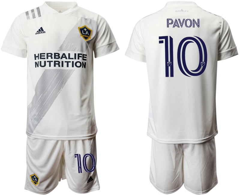 2020-21 Los Angeles Galaxy 10 PAVON Home Soccer Jersey - Click Image to Close