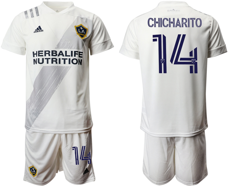 2020-21 Los Angeles Galaxy 14 CHICHARITO Home Soccer Jersey - Click Image to Close