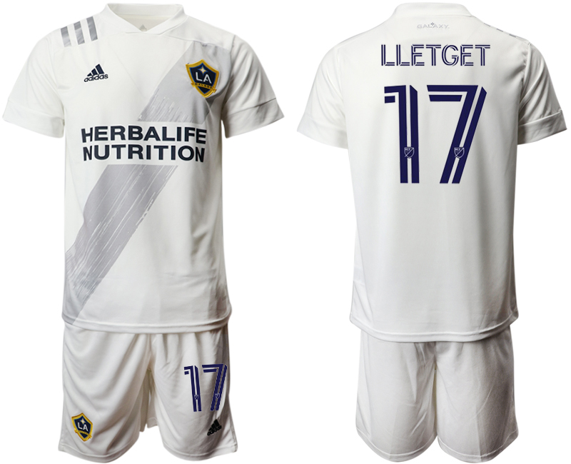 2020-21 Los Angeles Galaxy 17 LLETGET Home Soccer Jersey - Click Image to Close