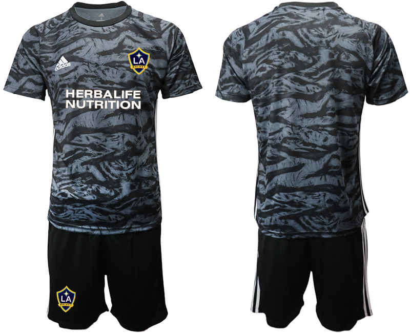 2020-21 Los Angeles Galaxy Black Goalkeeper Soccer Jersey - Click Image to Close