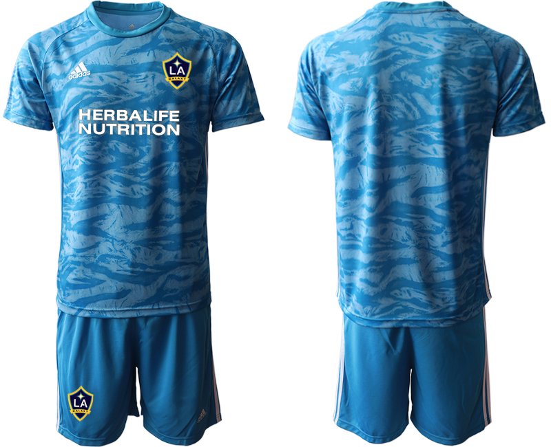 2020-21 Los Angeles Galaxy Blue Goalkeeper Soccer Jersey - Click Image to Close