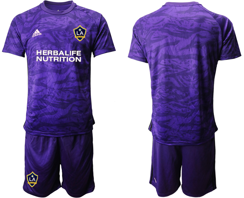 2020-21 Los Angeles Galaxy Purple Goalkeeper Soccer Jersey - Click Image to Close
