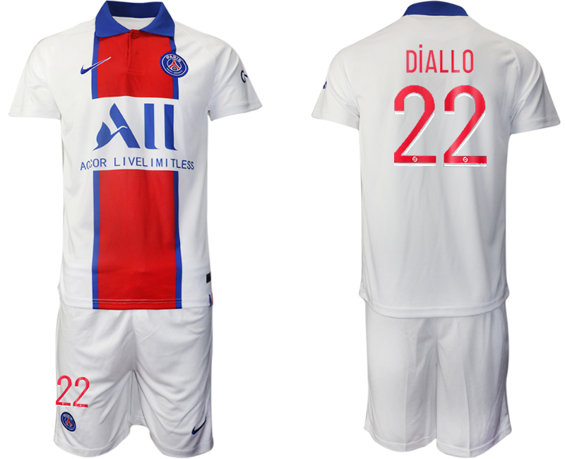 2020-21 Paris Saint-Germain 22 DiALLO Away Soccer Jersey