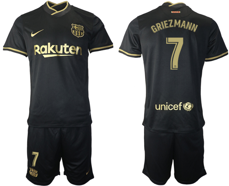 2020-21 Barcelona 7 GRIEZMANN Away Soccer Jersey - Click Image to Close
