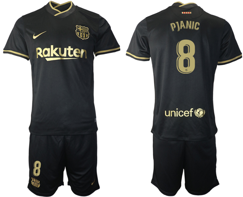 2020-21 Barcelona 8 PJANIC Away Soccer Jersey - Click Image to Close