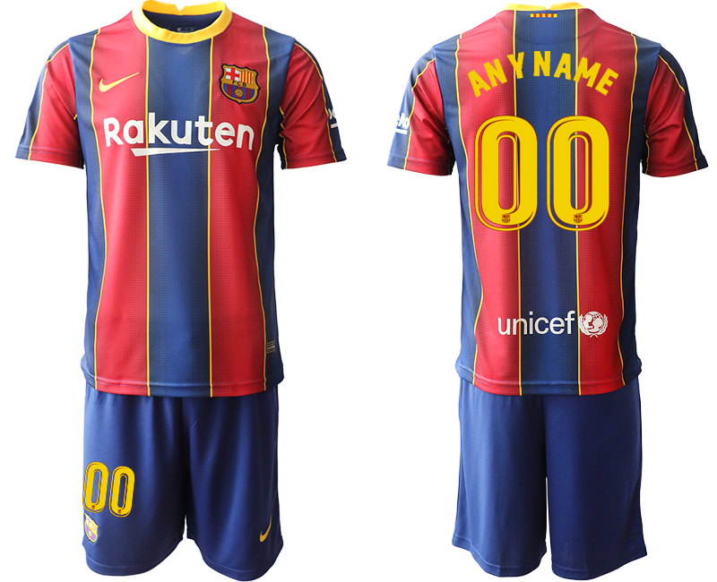 2020-21 Barcelona Customized Home Soccer Jersey - Click Image to Close