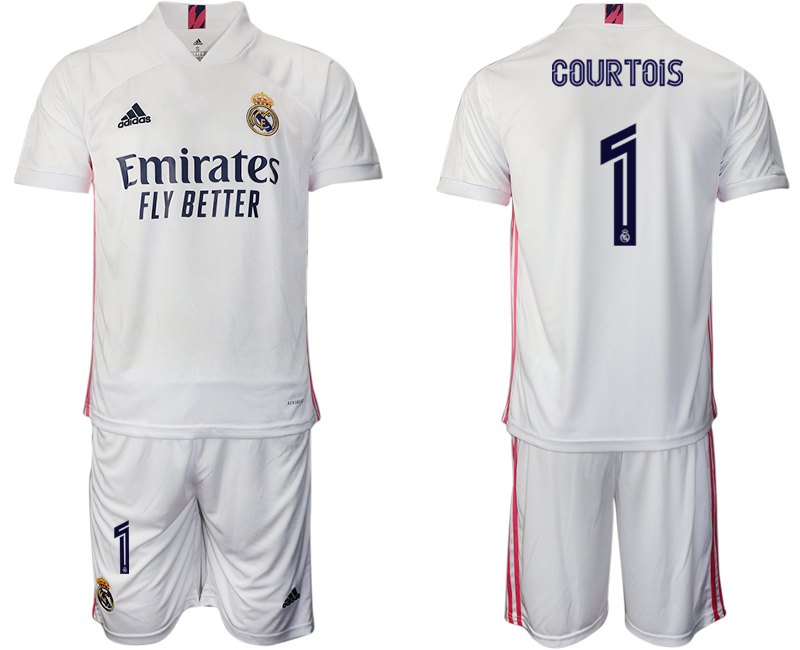 2020-21 Real Madrid 1 COURTOIS Home Soccer Jersey