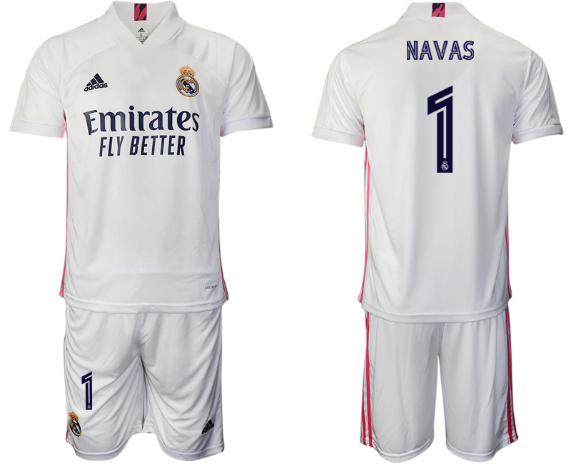 2020-21 Real Madrid 1 NAVAS Home Soccer Jersey