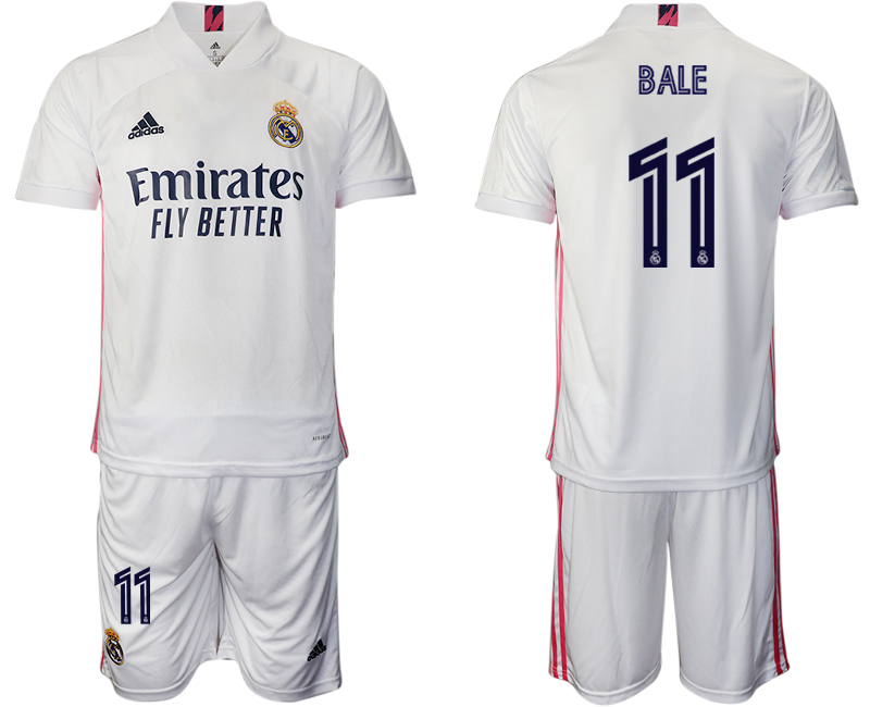 2020-21 Real Madrid 11 BALE Home Soccer Jersey