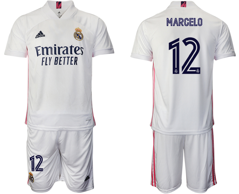 2020-21 Real Madrid 12 MARCELO Home Soccer Jersey