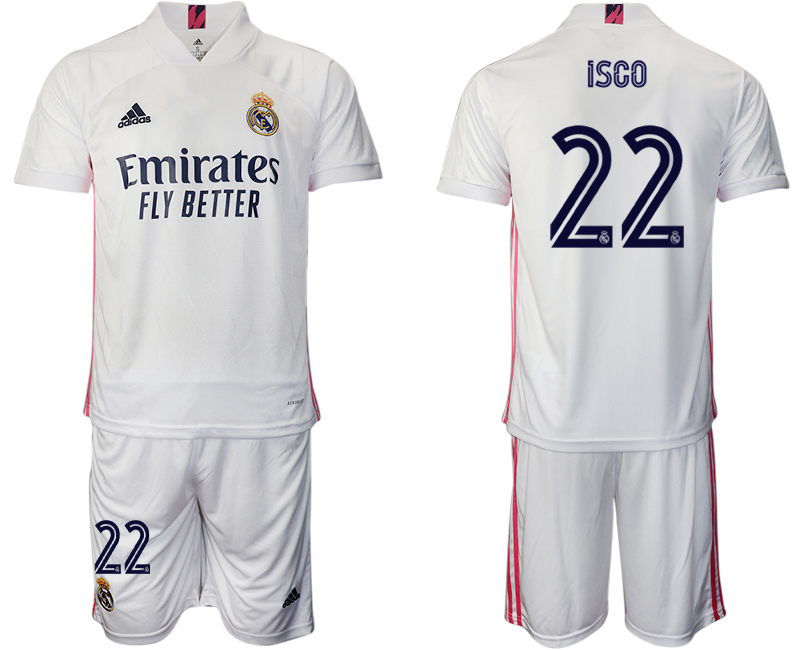 2020-21 Real Madrid 22 ISCO Home Soccer Jersey