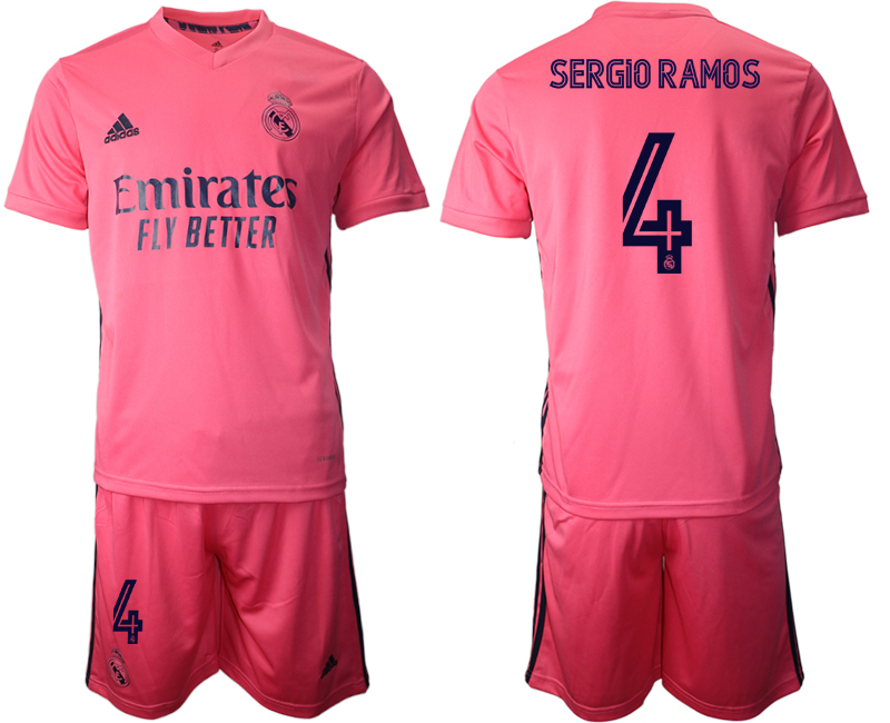2020-21 Real Madrid 4 SERGIO RAMOS Away Soccer Jersey