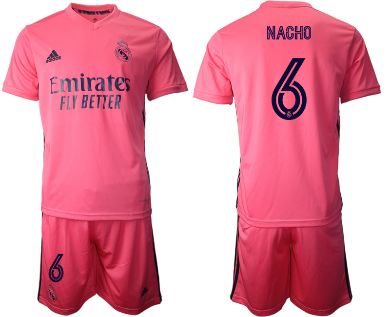 2020-21 Real Madrid 6 NACHO Away Soccer Jersey