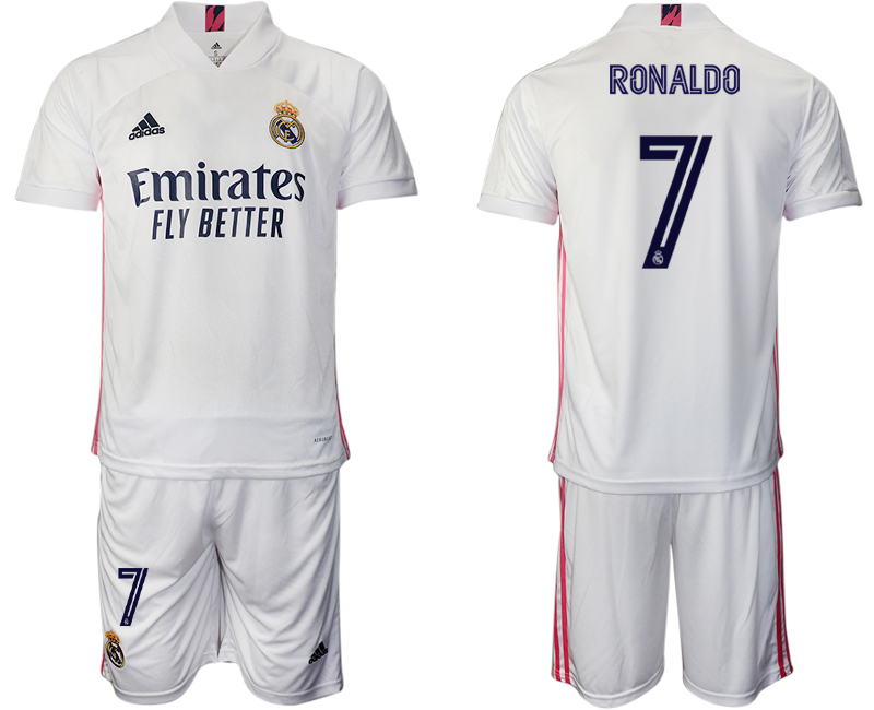 2020-21 Real Madrid 7 RONALDO Home Soccer Jersey