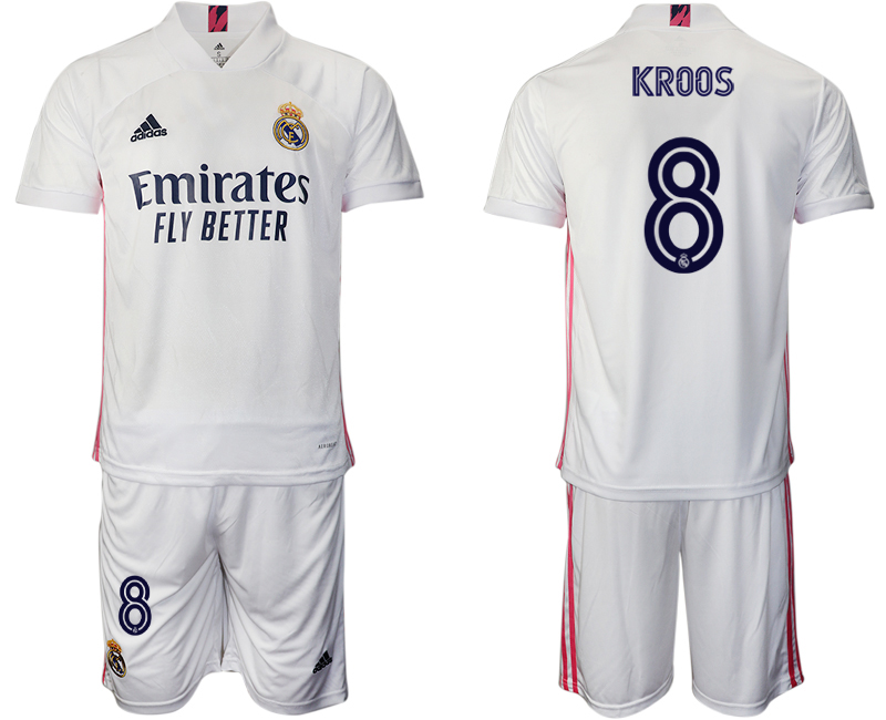 2020-21 Real Madrid 8 KROOS Home Soccer Jersey