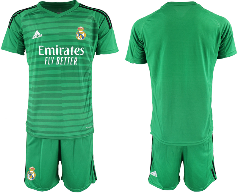 2020-21 Real Madrid Green Goalkeeper Soccer Jersey