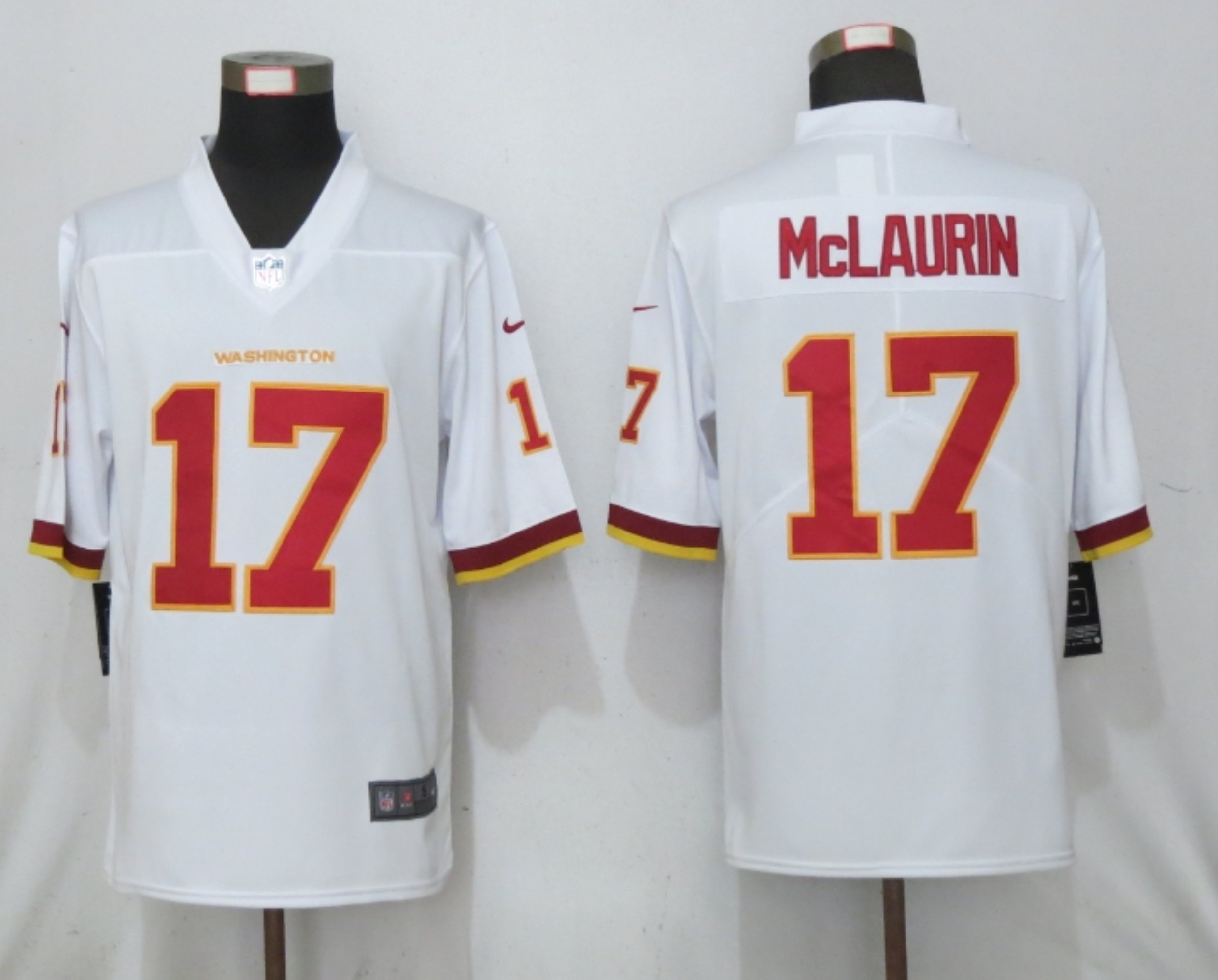 Nike Washington Football Team 17 Terry McLaurin White Vapor Untouchable Limited Jersey - Click Image to Close