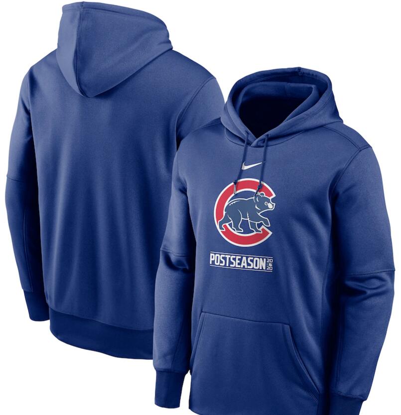 Men's Chicago Cubs Nike Royal 2020 Postseason Collection Pullover Hoodie