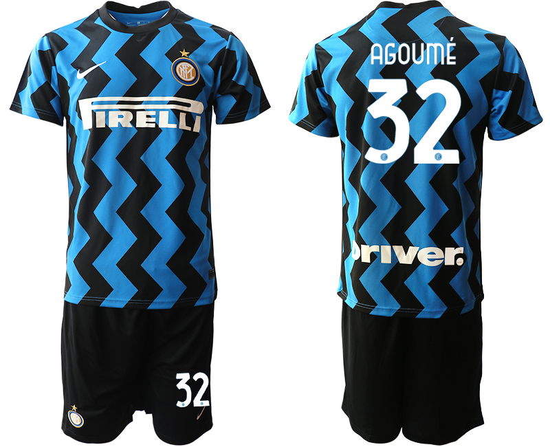 2020-21 Inter Milan 32 AGOUME Home Soccer Jersey