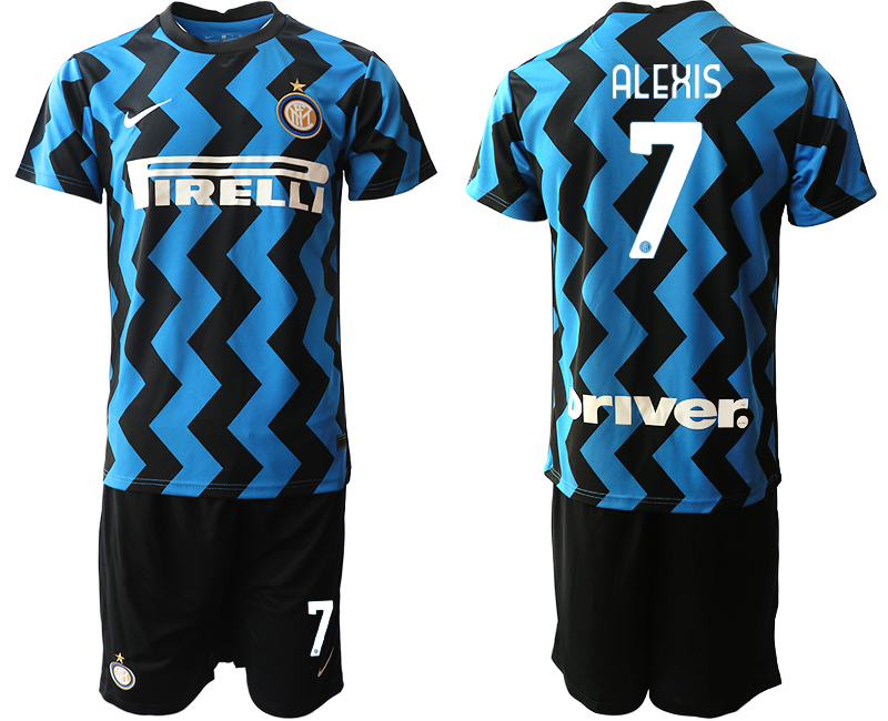 2020-21 Inter Milan 7 ALEXIS Home Soccer Jersey